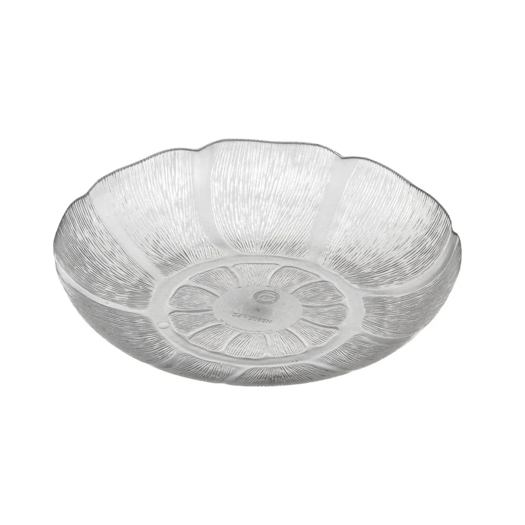 Carlisle 690707 Petal Mist Soup / Salad Plate, Clear, 23.9 oz.