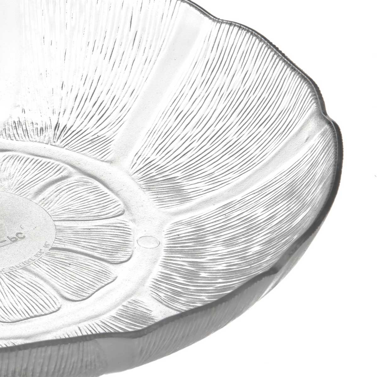Carlisle 690707 Petal Mist Soup / Salad Plate, Clear, 23.9 oz.