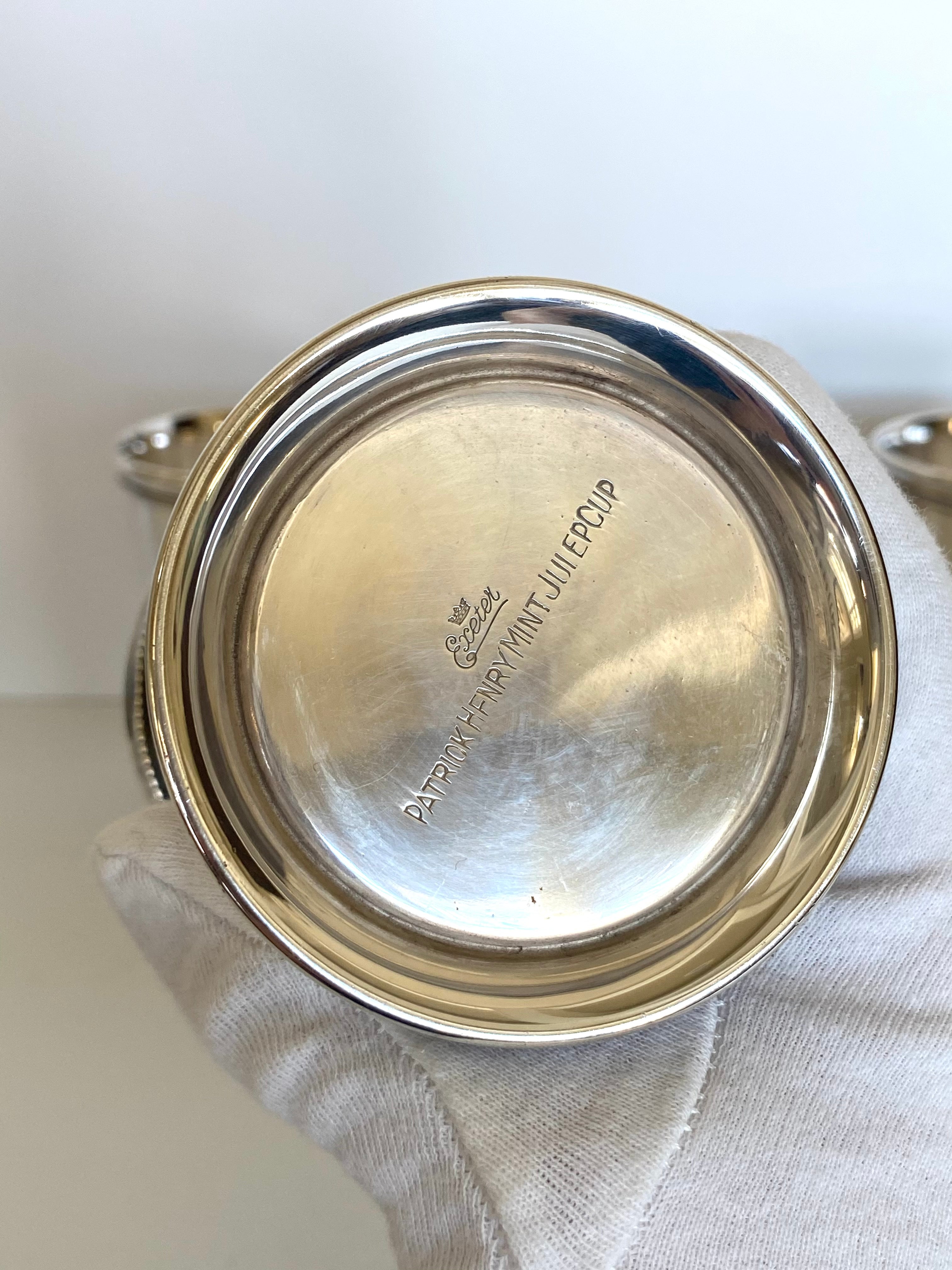 Silver Julep Cups by Patrick Henry (4)
