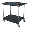 Metro MY2030-24BL MyCart Series Utility / Bus Cart, 2-shelves, Black